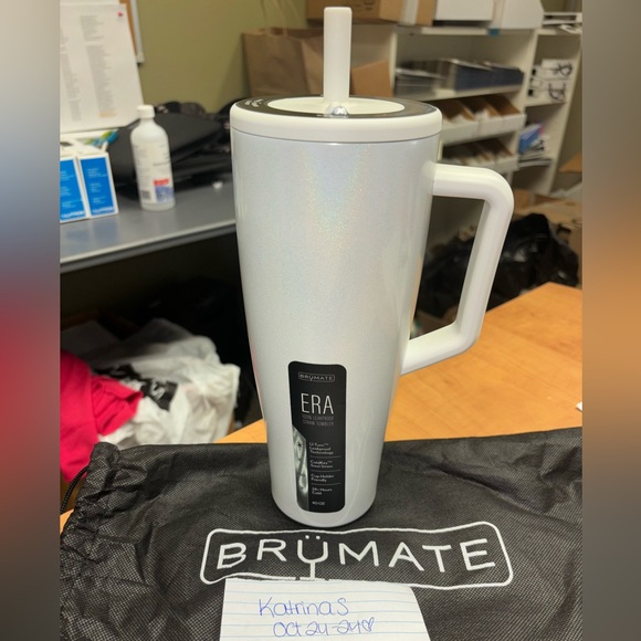 SOLD on cross post. Brumate, Glitter White Era 40oz - Picture 1 of 10
